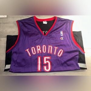 Champion NBA Vince Carter Raptors #15 Away Jersey Men’s Size 44 Large - 🔥🏀